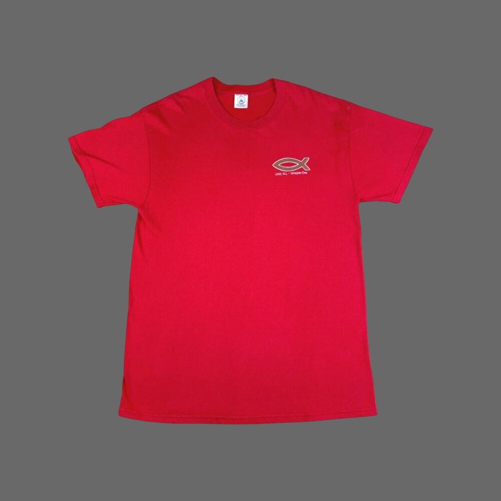 Vintage Love All Messiah’s Messengers Red Graphic Tee L